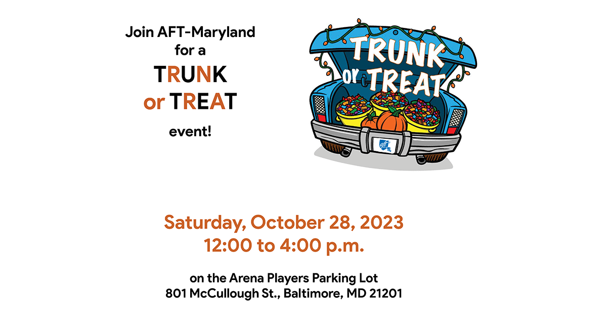 Flyer for Trunk or Treat event