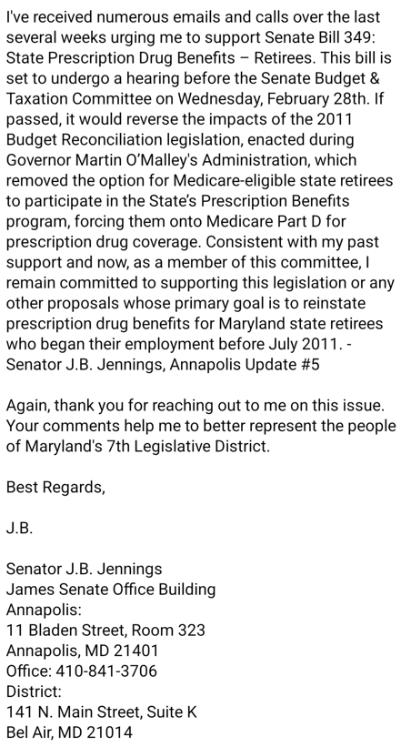 JB Jennings Prescription Plan