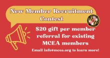 Email info@mcea.org for $25 referral for members who recruit a new member. 
